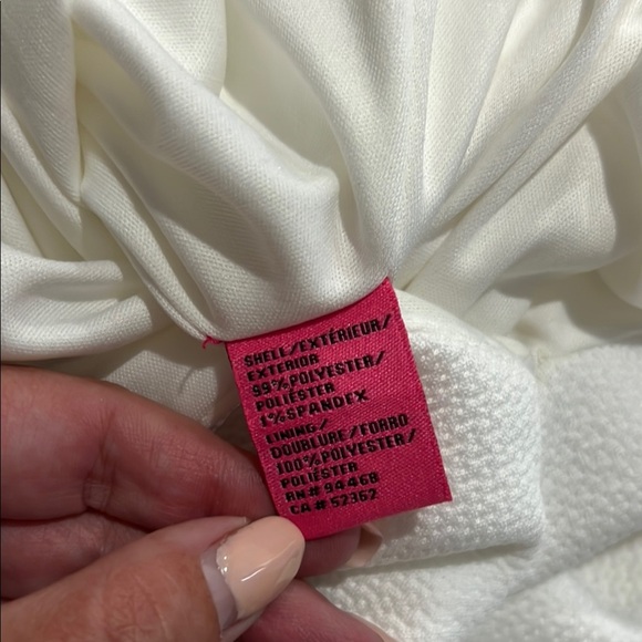 Betsey Johnson Dress Vintage Embossed Wedding White Fitted Reception Y2K Bodycon - Picture 13 of 14